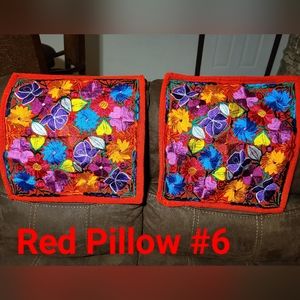 beautiful Embroidered Mexican sofa decor pillow covers 1 1/2 ft x 1 1/2 ft set..